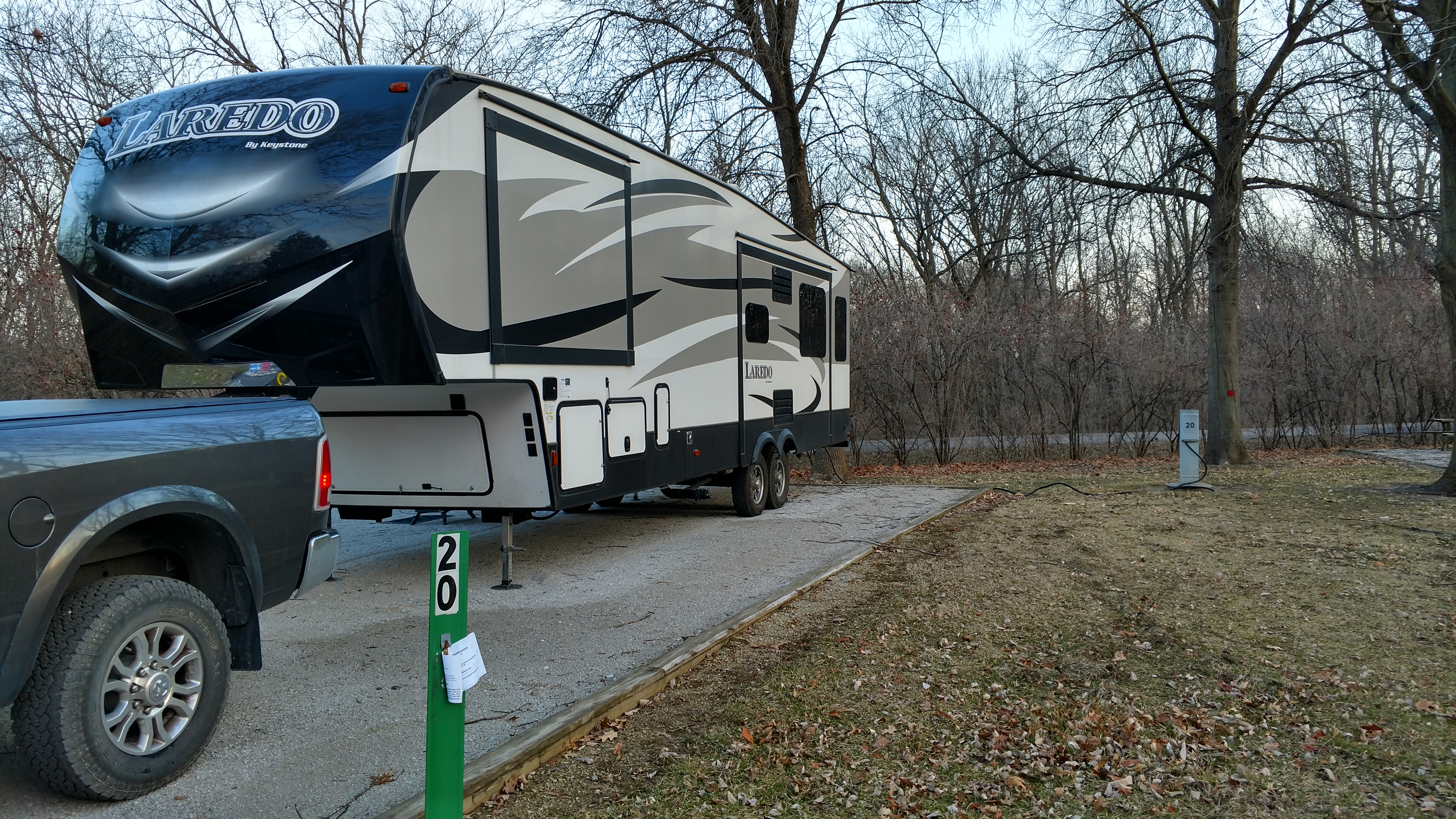20180331 Site 20 at Yellow Banks Campground 1, Des Moines, IA Our